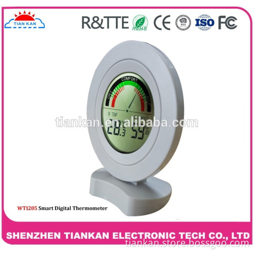 Digital wall clock and thermometer